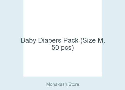 Baby Diapers Pack (Size M, 50 pcs)