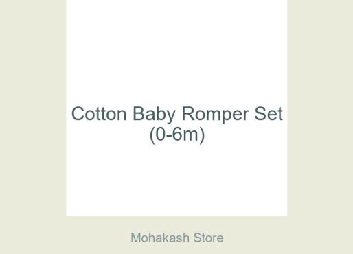 Cotton Baby Romper Set (0-6m)