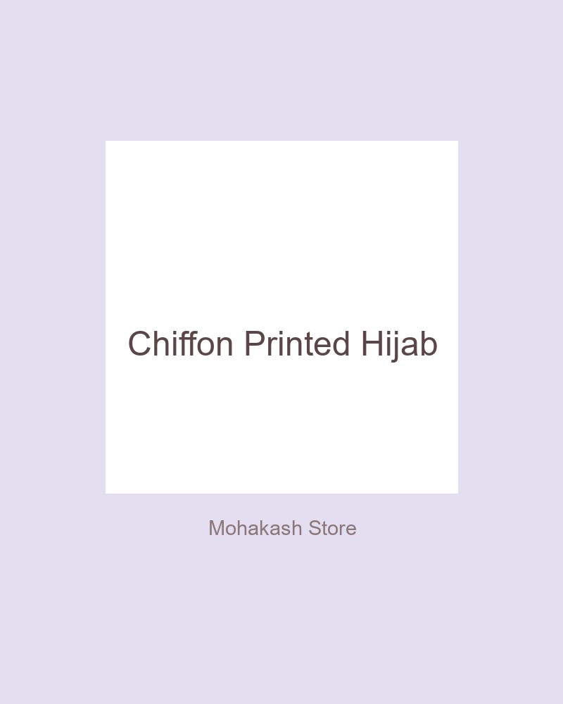Chiffon Printed Hijab