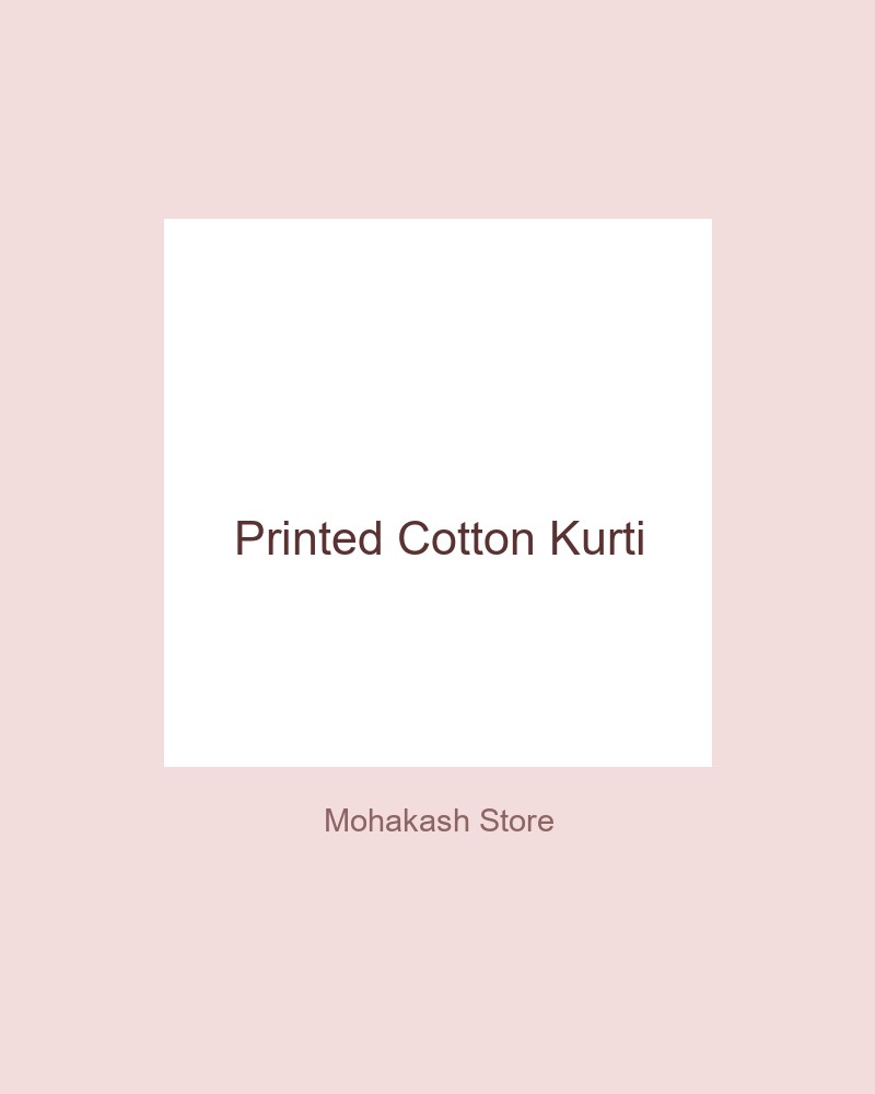 Printed Cotton Kurti