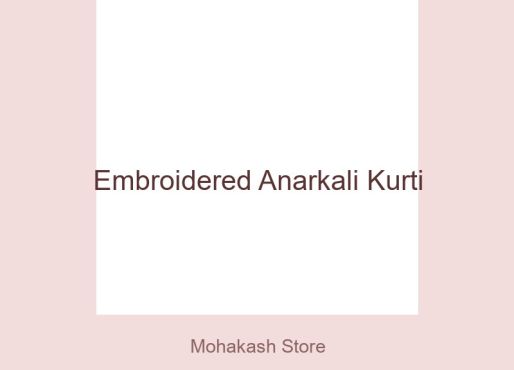 Embroidered Anarkali Kurti